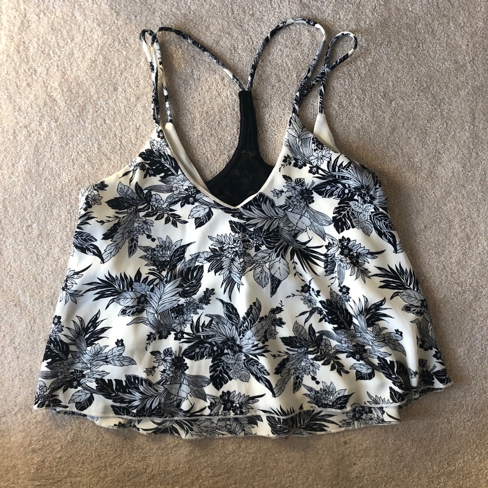 Strappy Floral Top